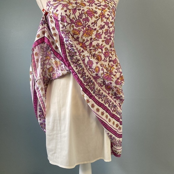 Old Navy Pullover Purple Floral Flowy trapeze dress - Picture 4 of 8